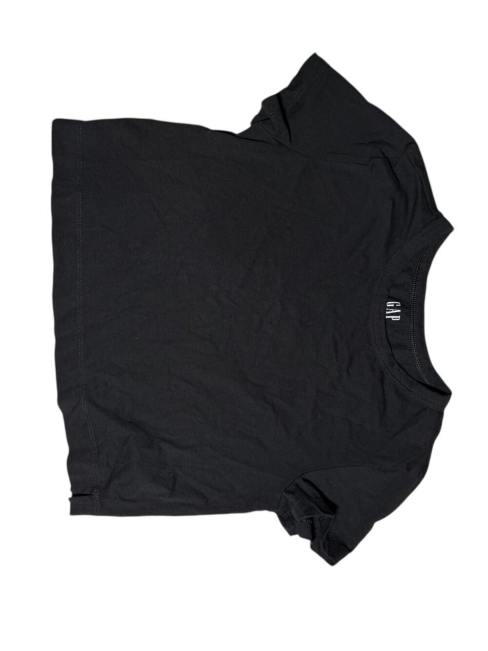 GAP Vintage Cropped Tee Black Size XXS Cotton Cropped Minimalist Short Sleeve